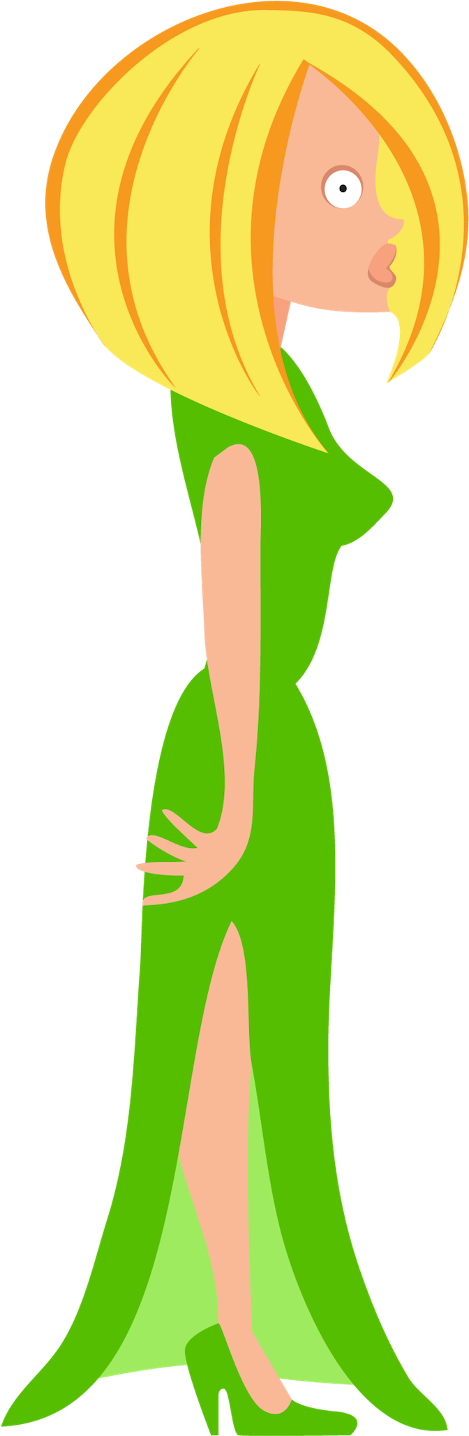 Woman - Cartoon (745x2283), Png Download