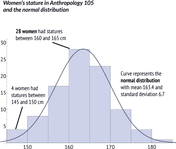 Female Student Stature Histogram - Diagram (600x600), Png Download