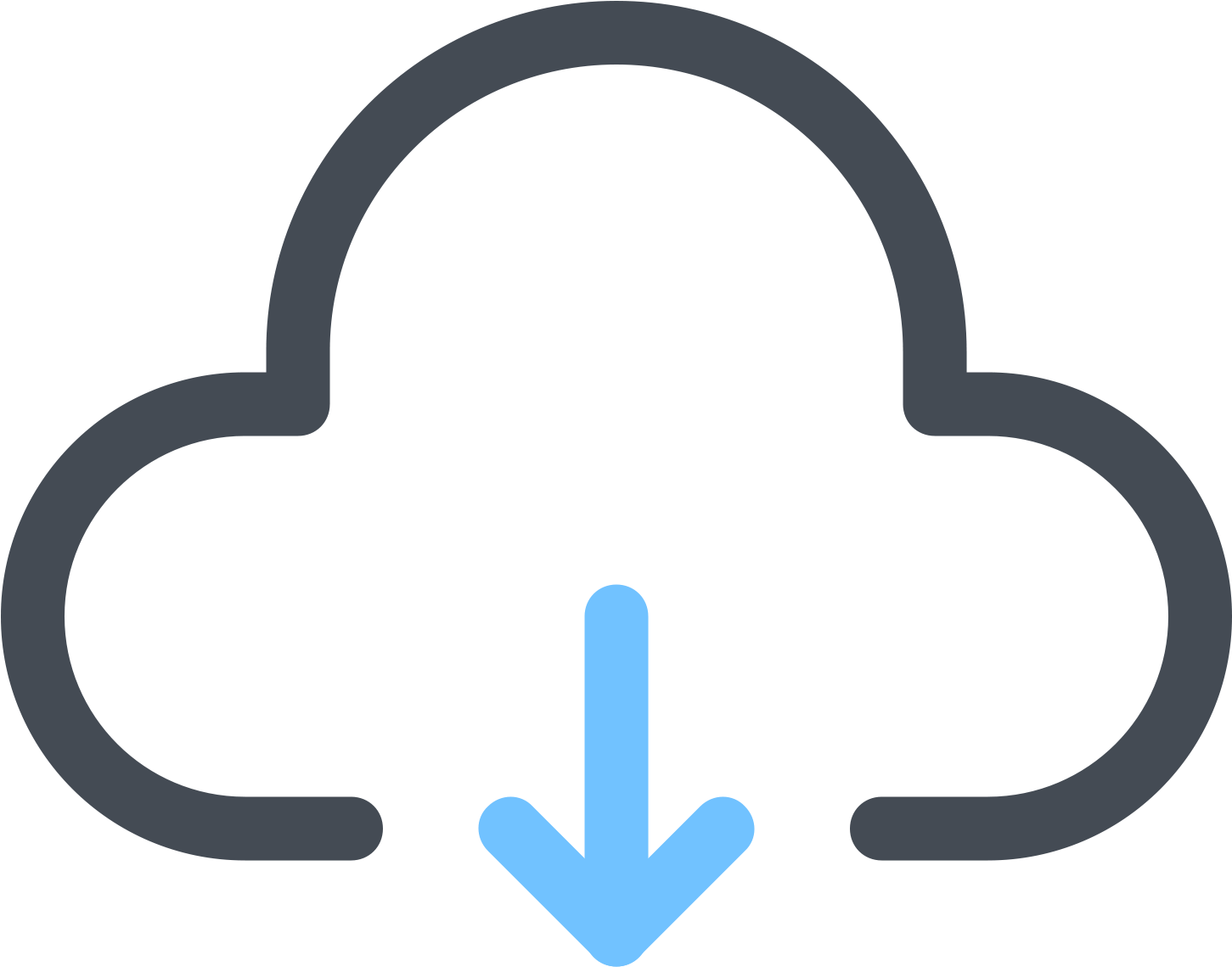 Download From Cloud Icon - Icon (1600x1600), Png Download
