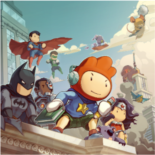 1-cover Illustration - Scribblenauts Unmasked Wii U (1200x675), Png Download