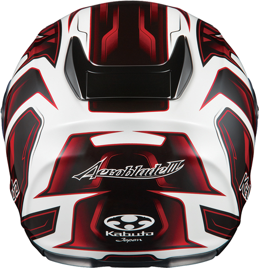 Download Kabuto Aeroblade 3 Vision White/black/red Helmet Full Size