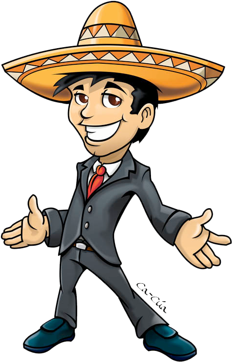 Caricaturas De Mariachi (487x761), Png Download