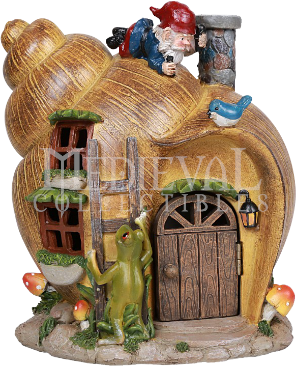 Snail Shell Gnome Home - Gastropod Shell (723x723), Png Download