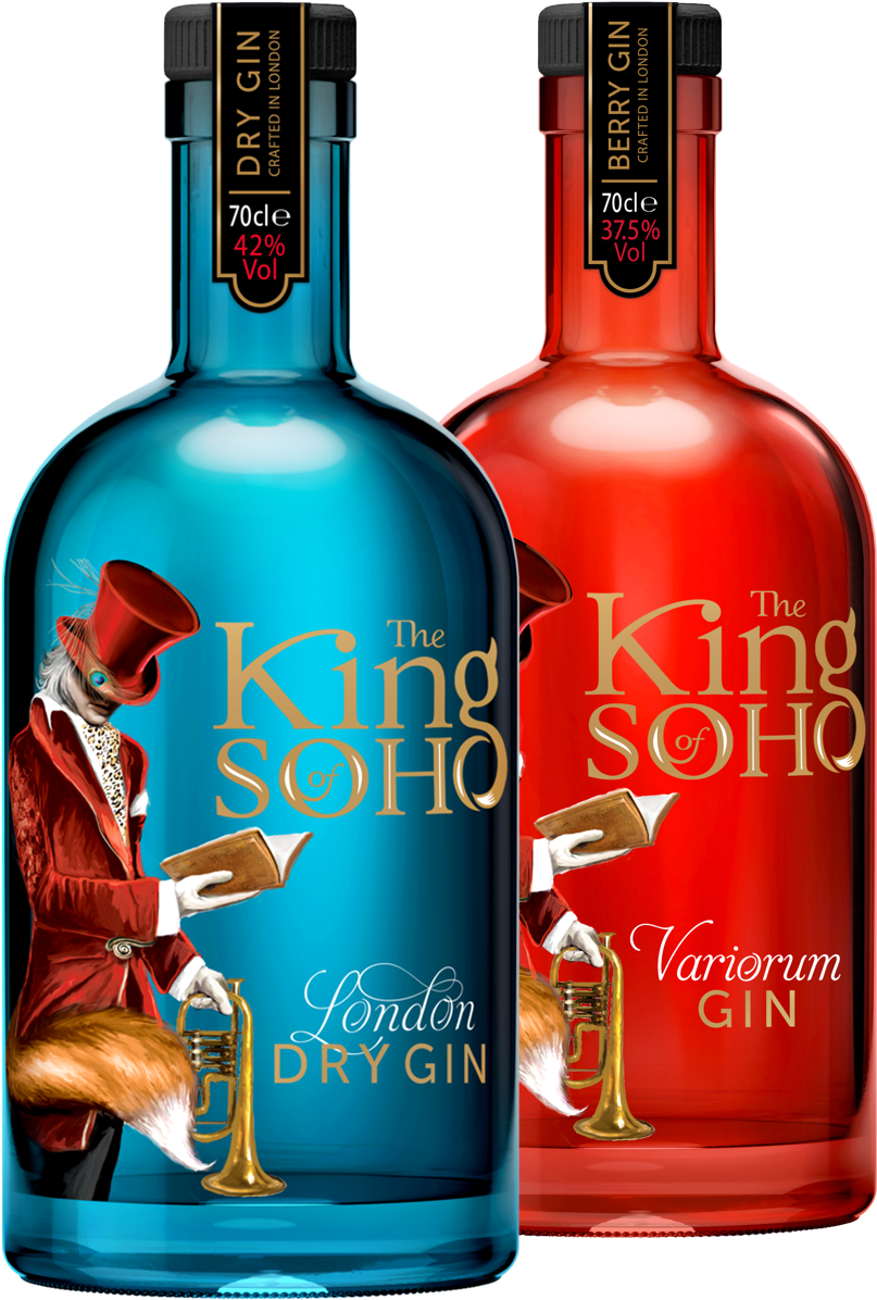 King Of Soho London Dry Gin, Gin Lovers, Gin And Tonic, - King Of Soho Gin (855x1233), Png Download