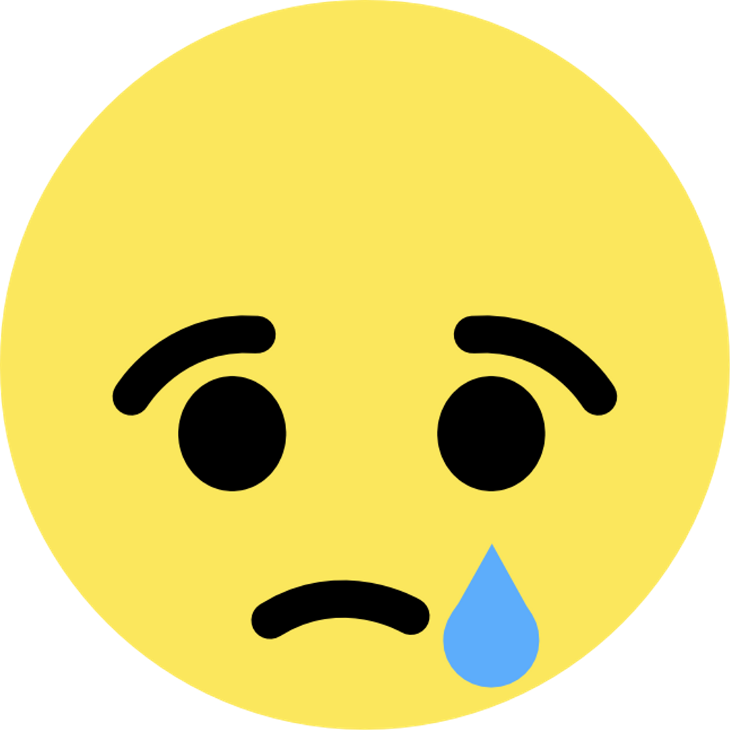 Facebook Sad Emoji Png (1024x1024), Png Download