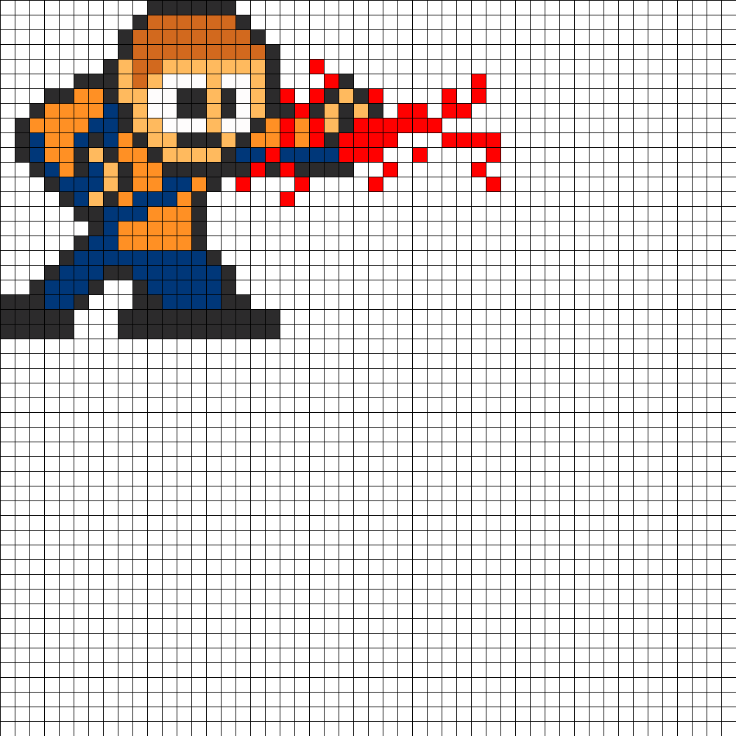 8 Bit Cole From Infamous Perler Bead Pattern / Bead - Various Mega Man: The Best Of Mega Man 1-10 Vinyl Lp (1050x1050), Png Download