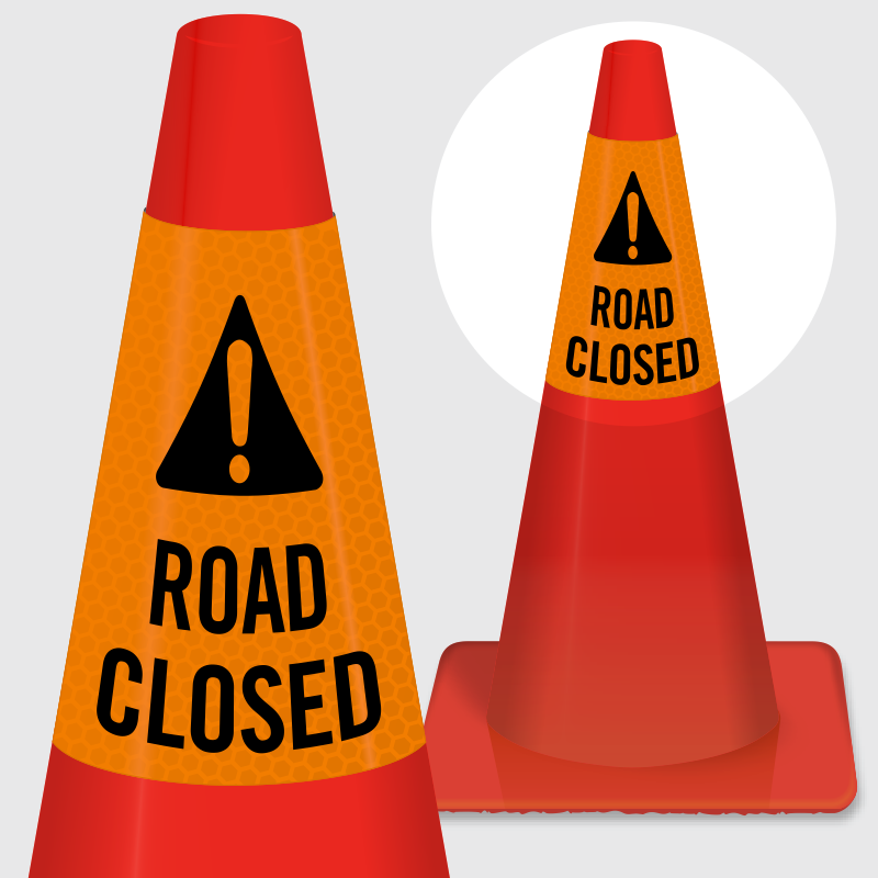Road Closed Cone Collar - Rally Obedience (800x800), Png Download