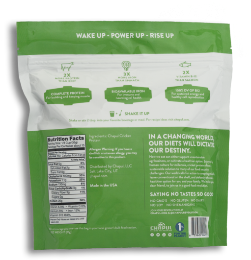 Chapul Cricket Flour Protein - Broccoli (600x600), Png Download