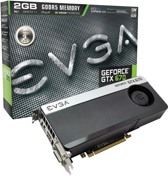 Geforce Gtx 670 Evga - Evga Gtx 670 4gb (600x600), Png Download