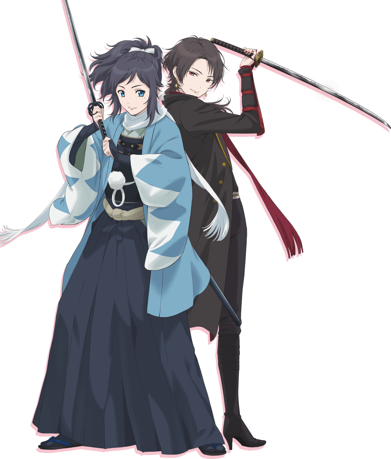 Touken Ranbu Kashuu Kiyomitsu Yamato No Kami Yasusada - Zoku Touken Ranbu Hanamaru Characters (1280x1501), Png Download