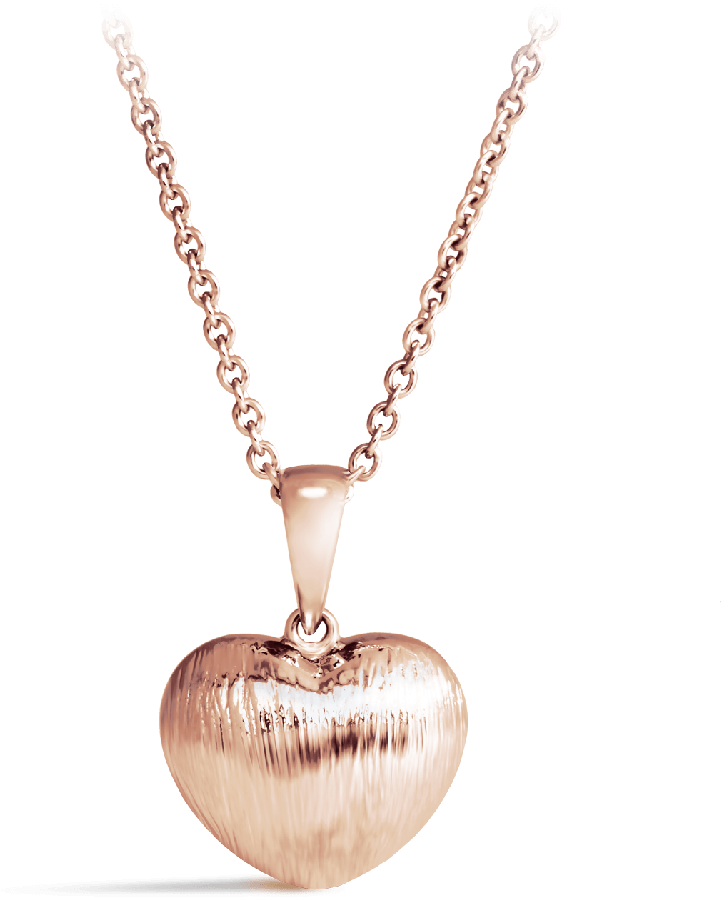 Rose Gold Heart Necklace (1280x1280), Png Download