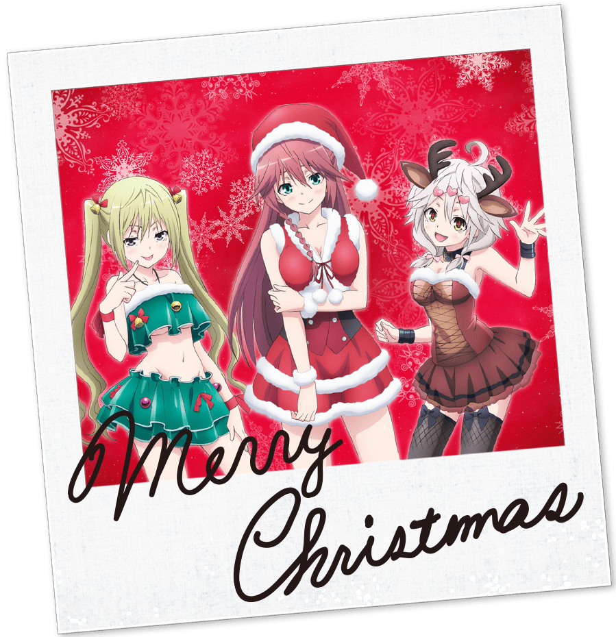Trinity Seven Girls Wish You A Merry Christmas (899x930), Png Download