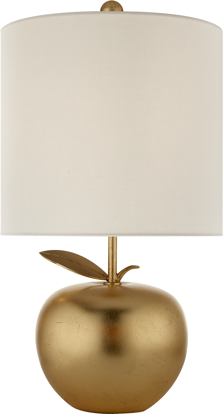 Orchard Mini Accent Lamp In Gold With Linen Shade (1440x1440), Png Download