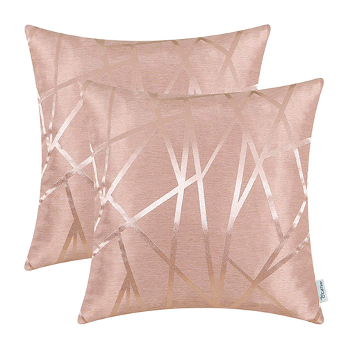 Rose Gold Throw Pillows - Blush Pink Cushions (750x500), Png Download