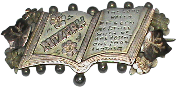 English Antique Sterling Silver 1906 Mizpah Brooch - Jewellery (566x566), Png Download