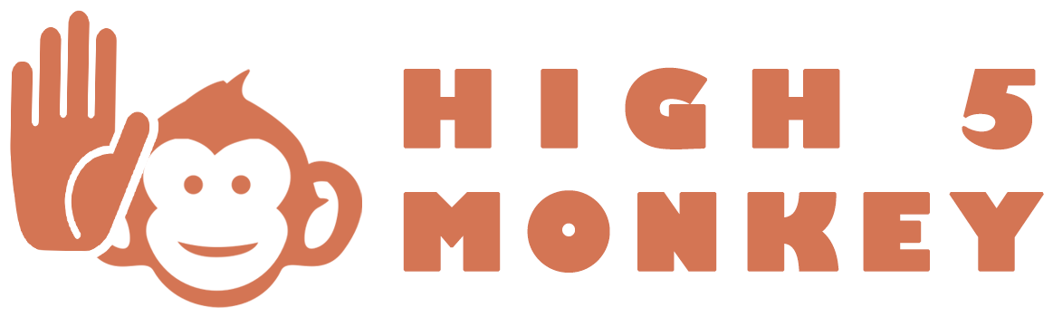 High 5 Monkey - Mobile Phone (1184x363), Png Download