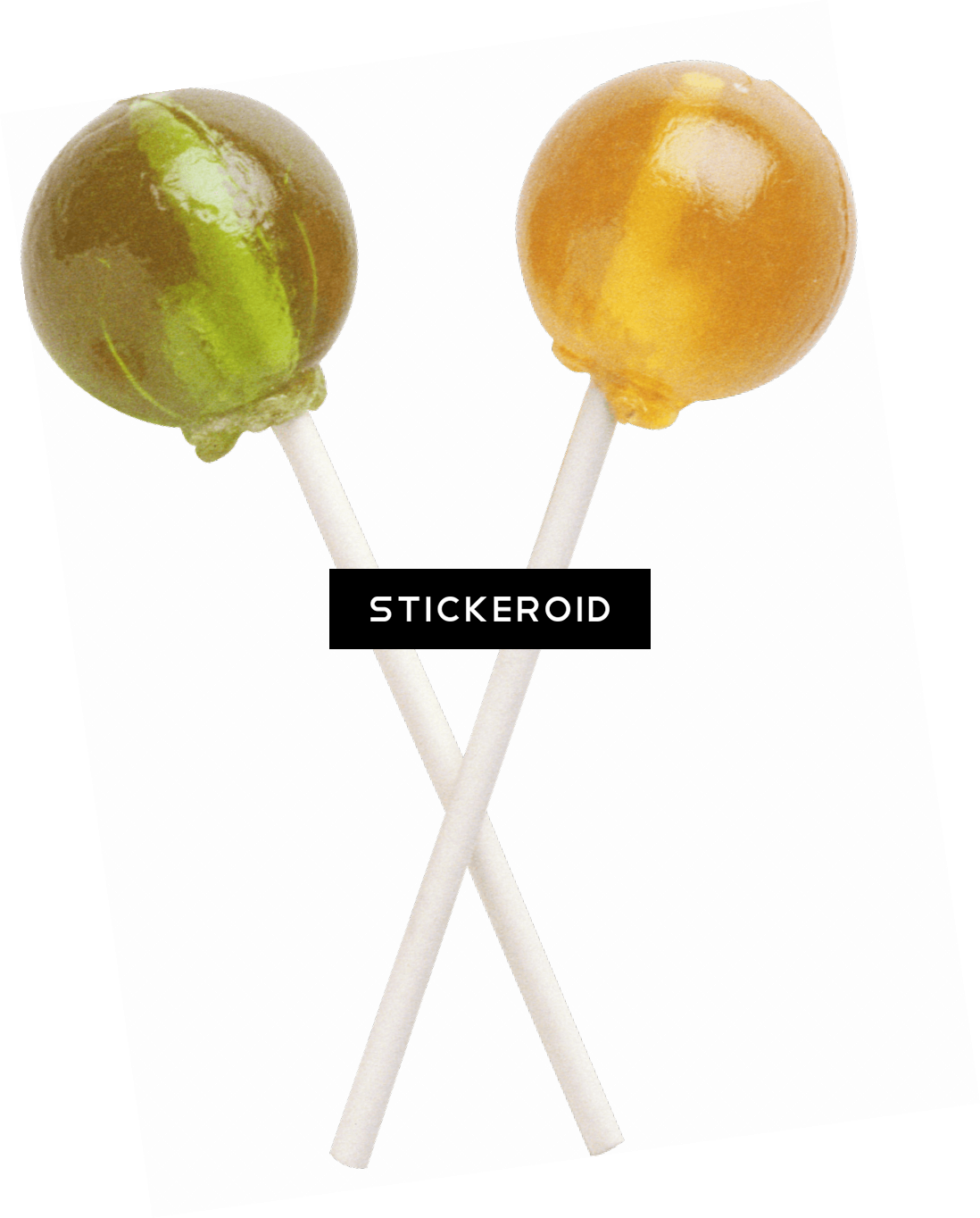 Lollipop Duo - Olive (1098x1364), Png Download