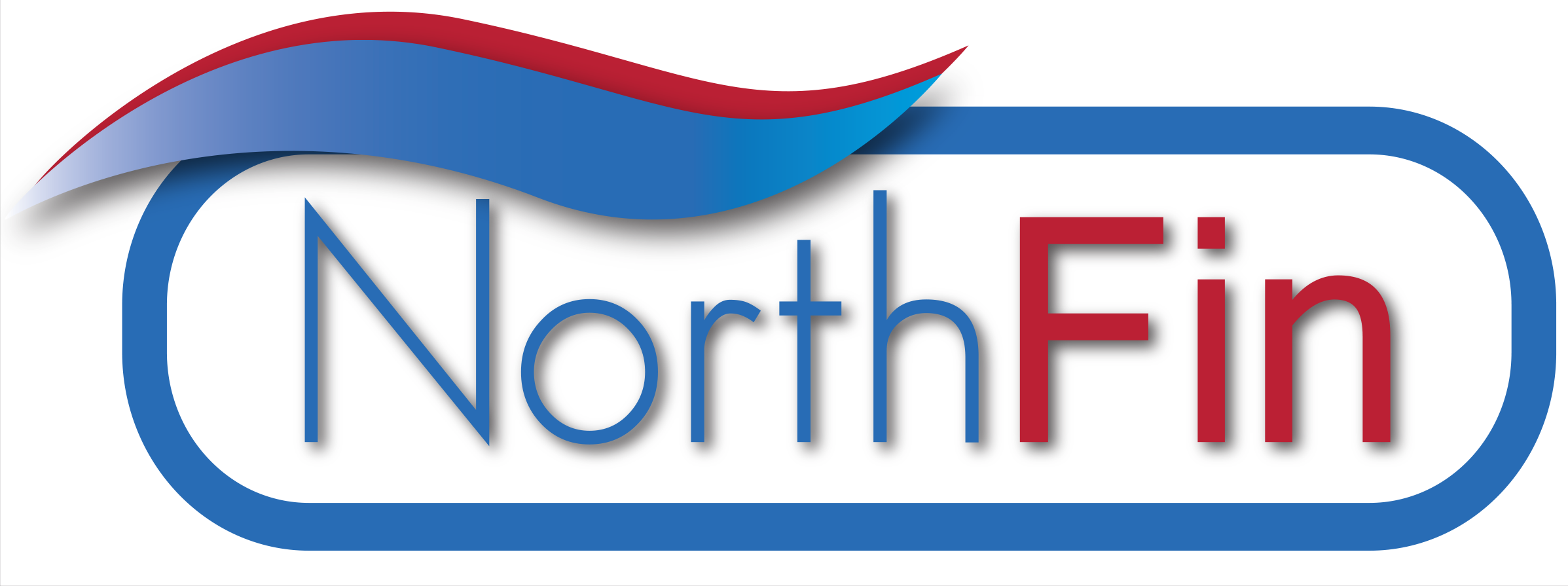 Northfin Logo (2395x895), Png Download