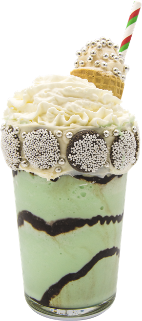 Freak Shake In Plastic Glass (560x746), Png Download