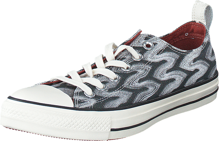 Panic Buying Womens Converse All Star Missoni-ox Black/auburn/egret - Converse X Missoni, Chuck Taylor All Star Ox Metallic (705x454), Png Download