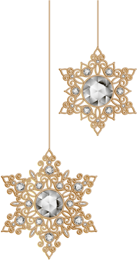 Free Png Christmas Snowflakes Ornaments Png Clip-art - Snowflake Ornament Png (480x887), Png Download