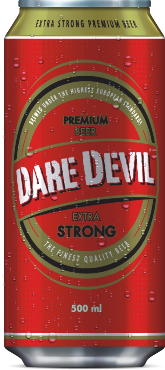 Dd Dare Devil A Product In The Semi-premium Category, - Daredevil Extra Strong Premium Beer (536x1200), Png Download