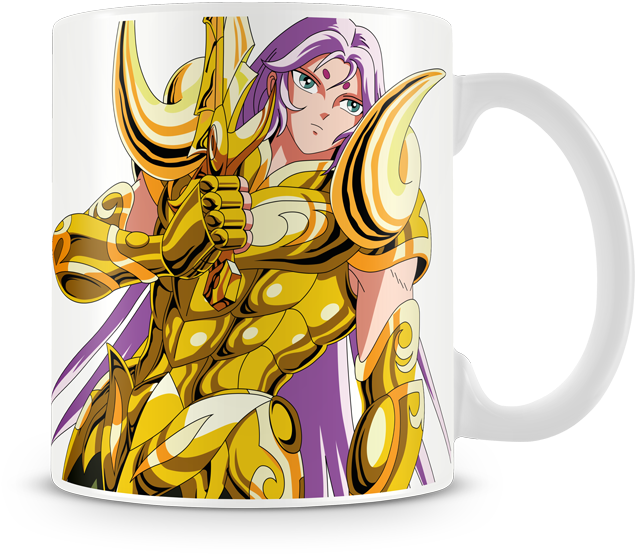 Mug Saint Seiya Clásico Aries (800x660), Png Download