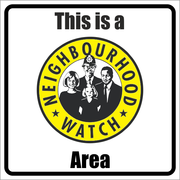 This Is A Neighbourhood Watch Area - Neighbourhood Watch Area (602x602), Png Download