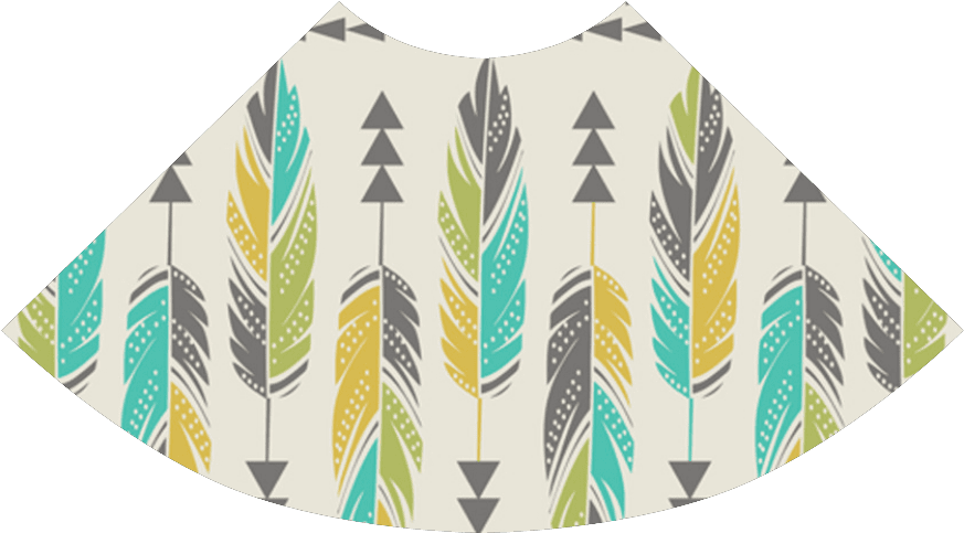 Feather Boho Atalanta Sundress - East Urban Home Amanda Lane 'painted Feathers' Doormat, (1000x1000), Png Download