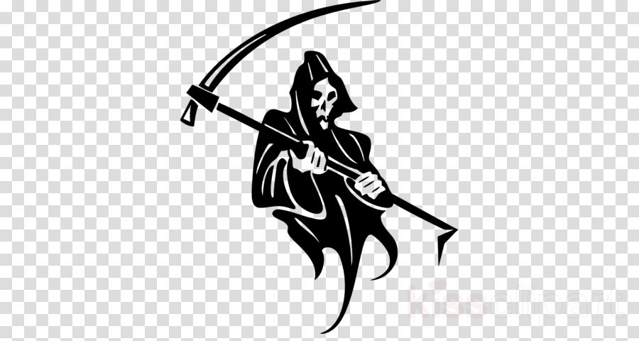 Grim Reaper Greeting Cards Clipart Death Decal T-shirt - Grim Reaper Shower Curtain (900x480), Png Download