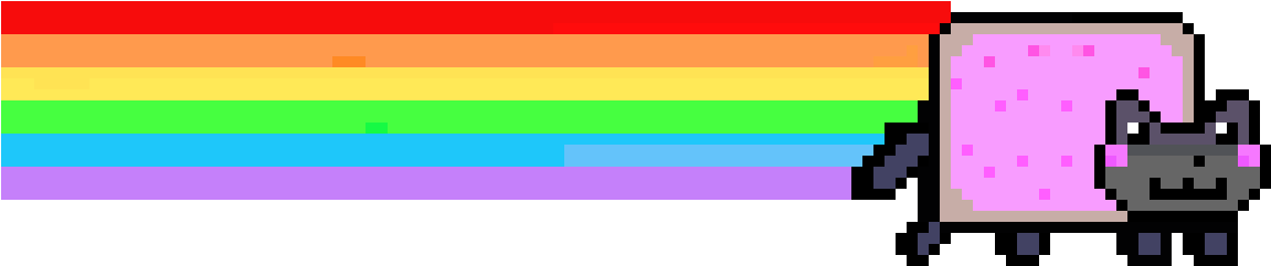 Nyan Cat (1250x550), Png Download