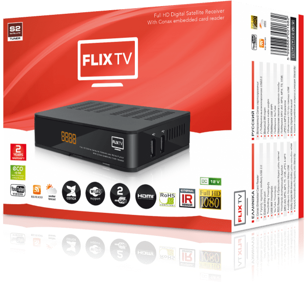 The Czech Dth Platform Flix Tv Is Now Available In - Flix Tv (600x572), Png Download