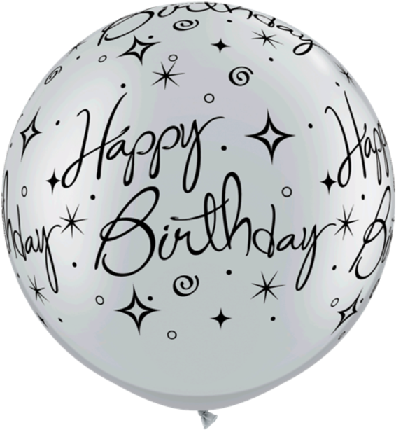 Birthday Sparkles & Swirls (650x650), Png Download
