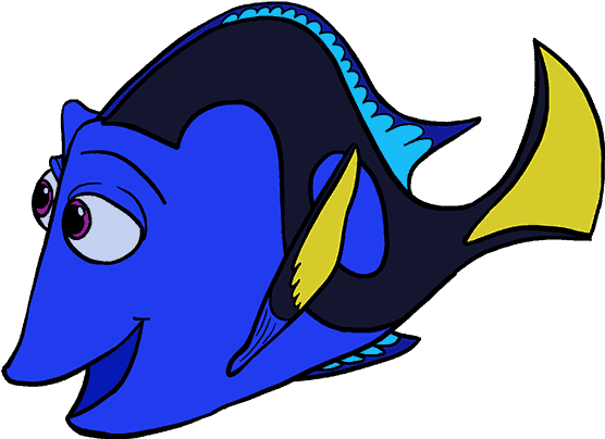 Dory Fish Png - Light Fish Cartoon (678x600), Png Download