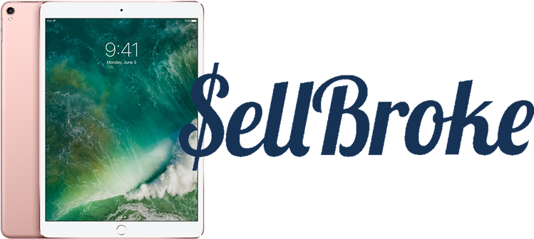 New Apple Ipad Pro (12.9) 64gb Wifi (2017) Tablet Gold (1000x890), Png Download