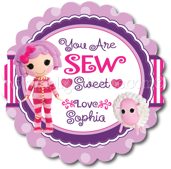 Pillow Featherbed Lalaloopsy Favor Tags - Lalaloopsy Doll Pillow Featherbed (612x612), Png Download