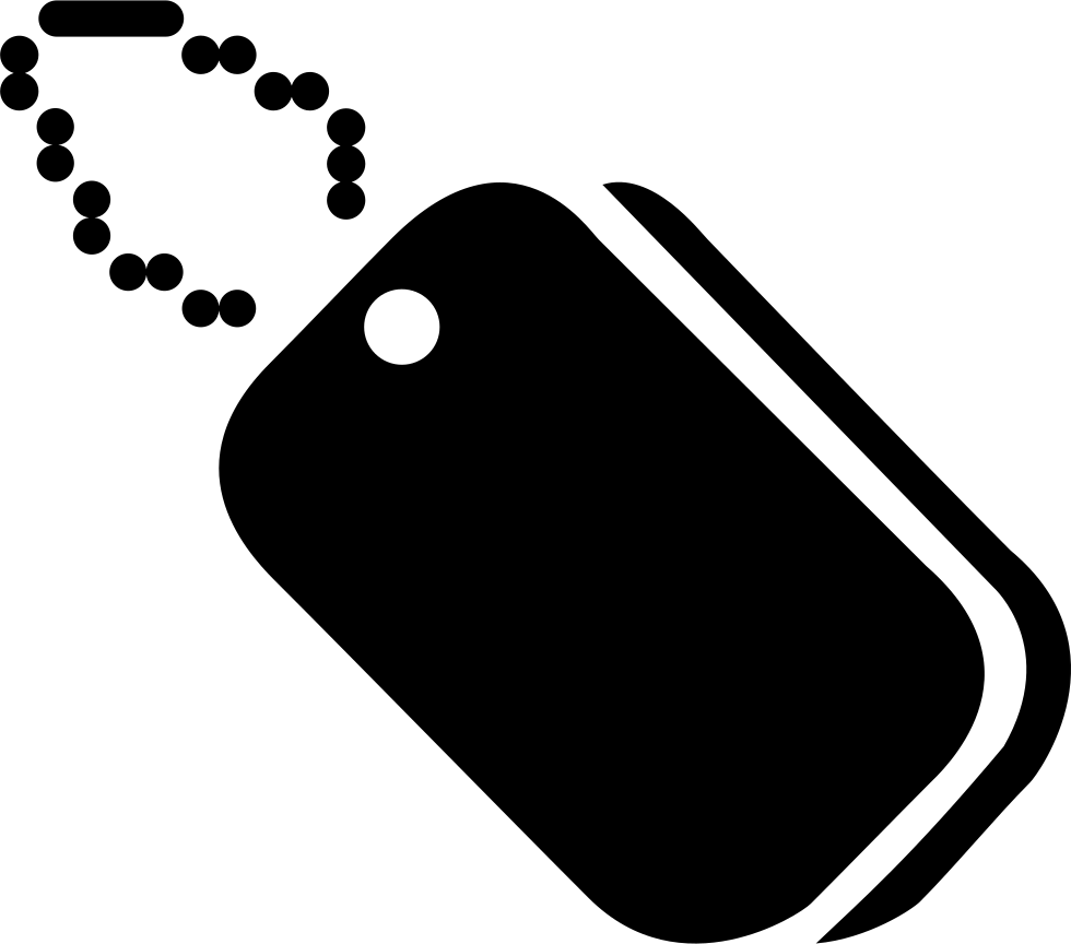 Dog Png Icon Free - Black Dog Tag Png (980x864), Png Download