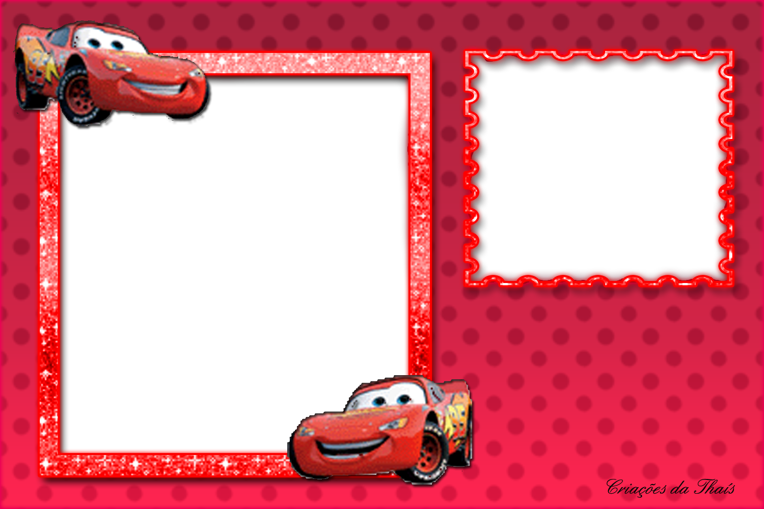 Molduras Para Fotos Gratis Dos Carros Disney - Cars (1500x1000), Png Download