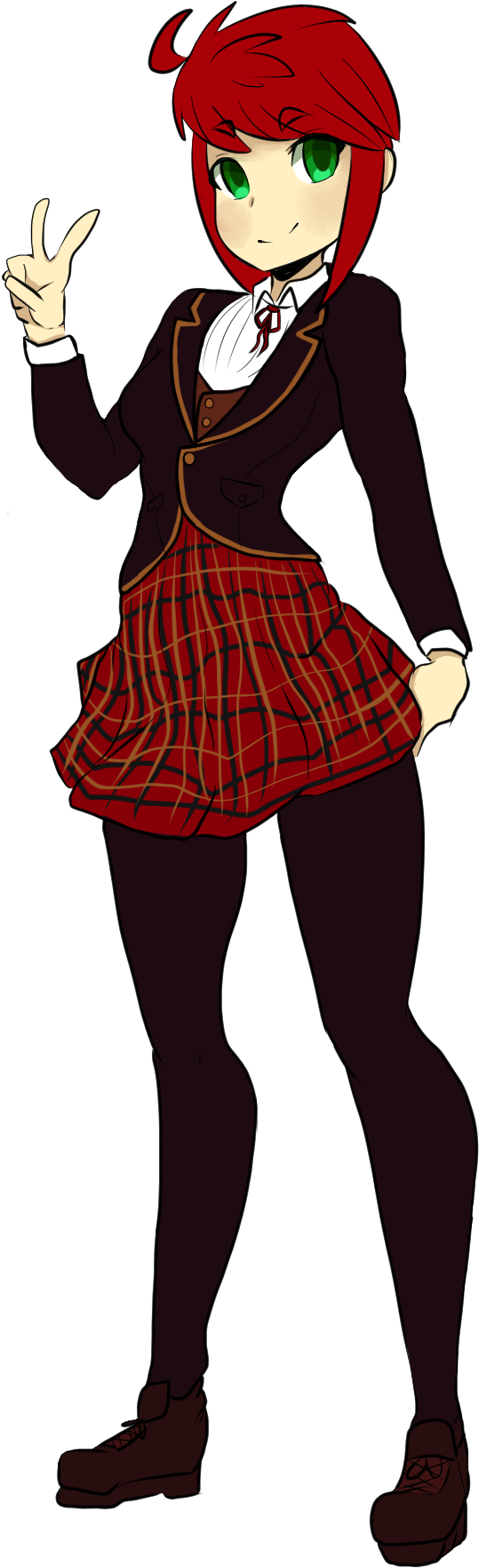 “my Rwby Oc, Saiune, In The School Uniform - Rwby Pyrrha School Uniform (866x1800), Png Download