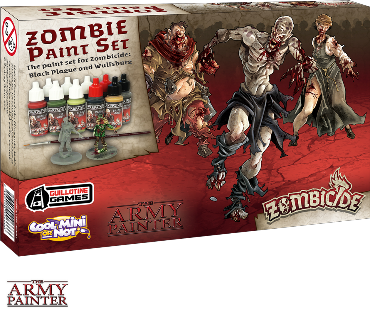 Zombicide Black Plague Paint Set - Zombicide Com Black Plague (1280x1280), Png Download
