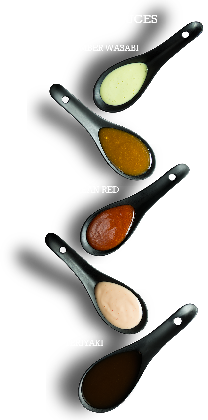 Cucumber Wasabi, Sesame Ginger, Korean Red, Yum Yum, - Yum Yum Teriyaki (849x1693), Png Download