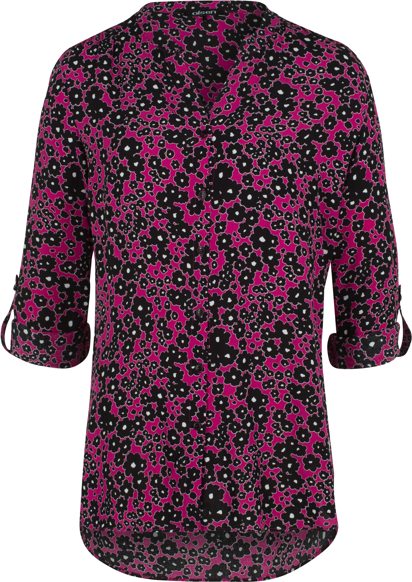 Blouse Flower Print - Blouse (1652x1990), Png Download
