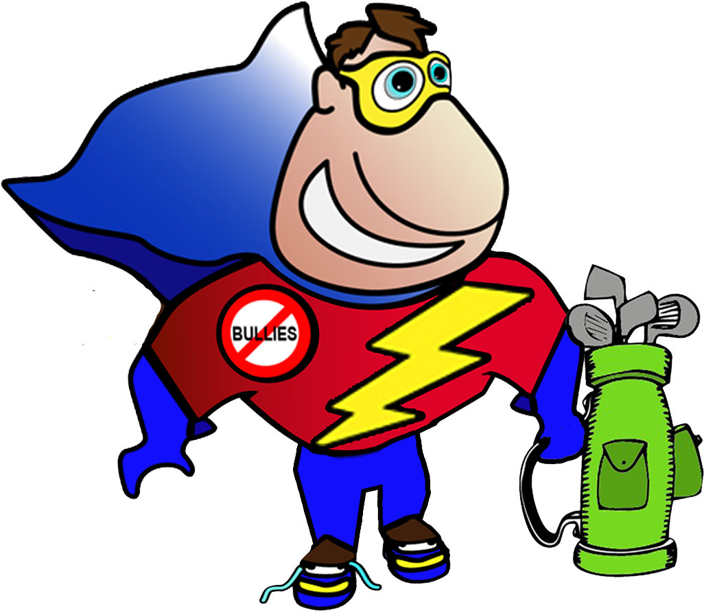 Kids Clip Art Panda - Superhero Golf (1152x1005), Png Download