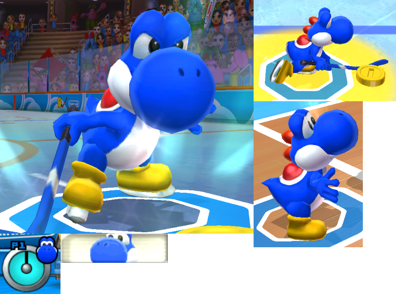 Mario Sports Mix Yoshi (812x604), Png Download