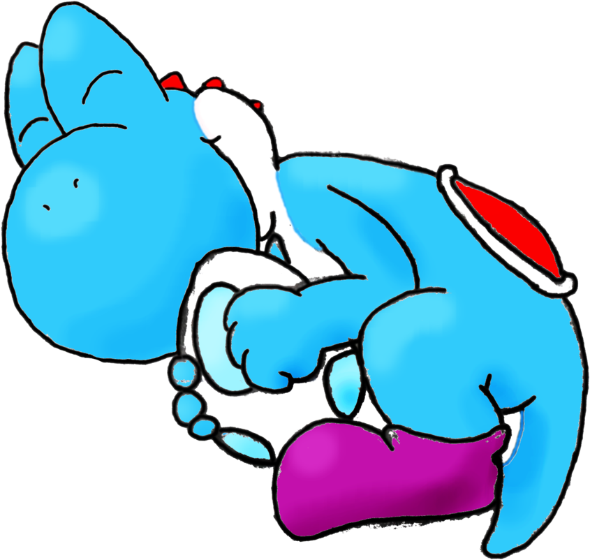 More Like How To Draw A Yoshi Head By Proshi - Yoshi Sleepy (900x833), Png Download