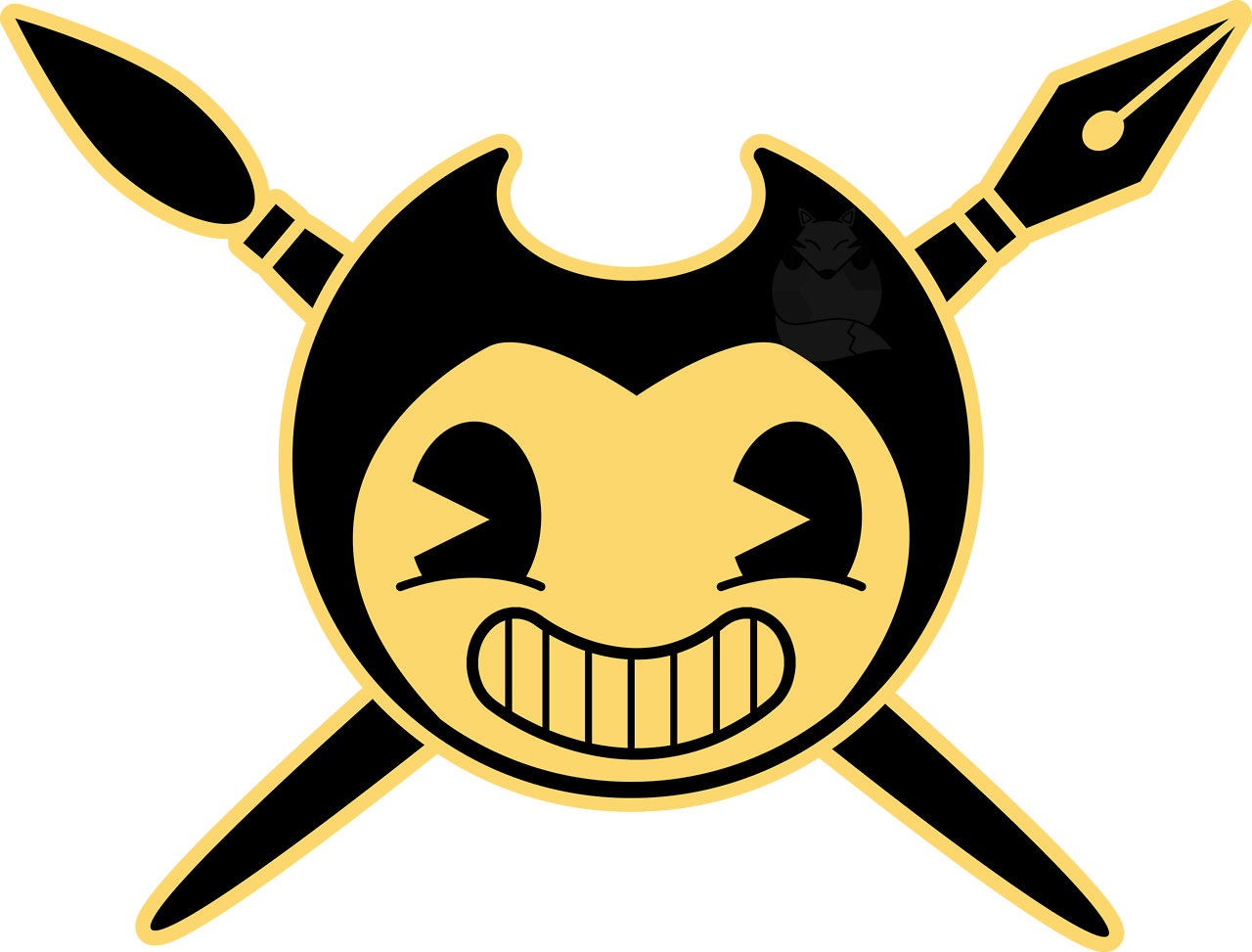 Image Result For Cookie Cat Kestrel Games - Bendy And The Ink Machine Cutout (1280x973), Png Download