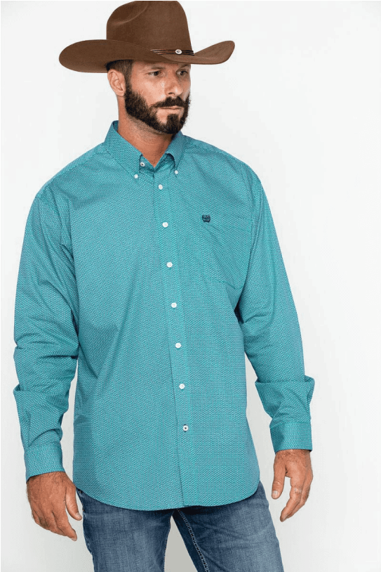 Print Button Down Shirt - Shirt (650x813), Png Download