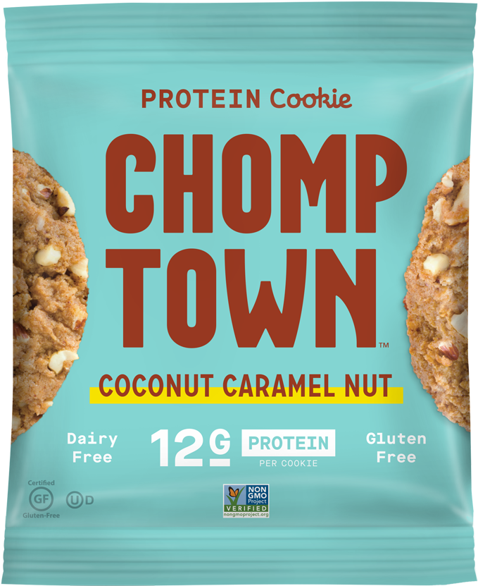Packed With Naturally Nutritious Nut Butters, Chomptown - Chocolate Brownie (800x922), Png Download