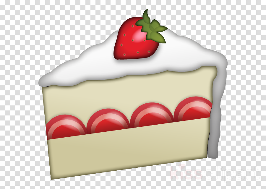 Strawberry Cake Emoji Clipart Cake Strawberry Clip - Iphone Emoji Cake Png (900x640), Png Download