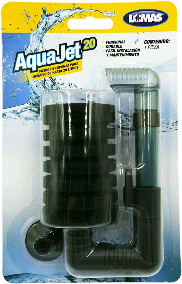Filtro De Esponja Aquajet 20lt - Lomas - Filtro Interno Aqua-jet (1000x1000), Png Download